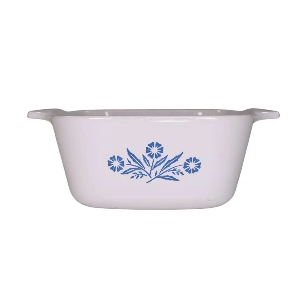 Corning Ware Blue Cornflower Petite Pan P-43-B Casserole Dish 2 3/4 Cup No Lid